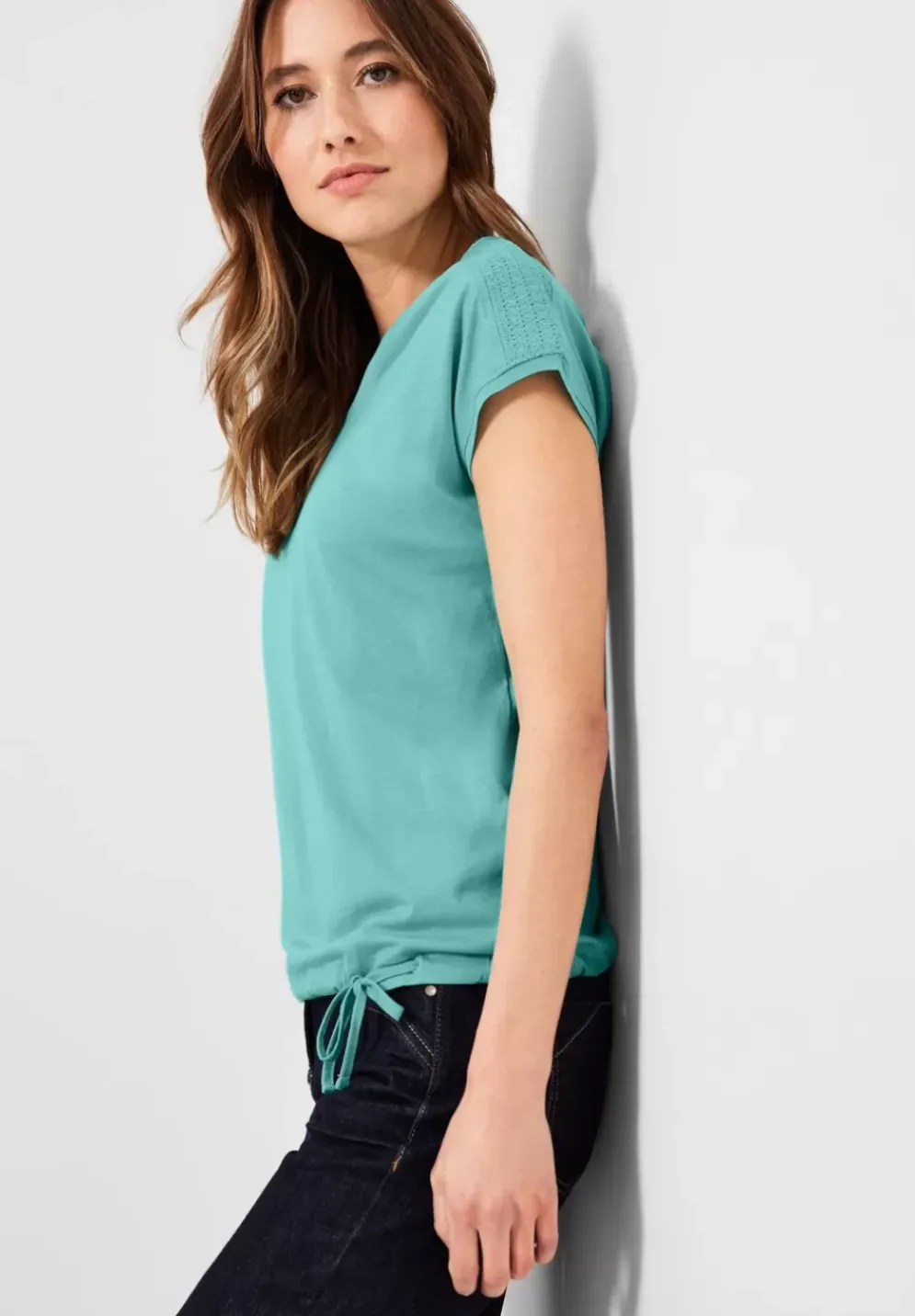 T-Shirt Mit Smockdetail