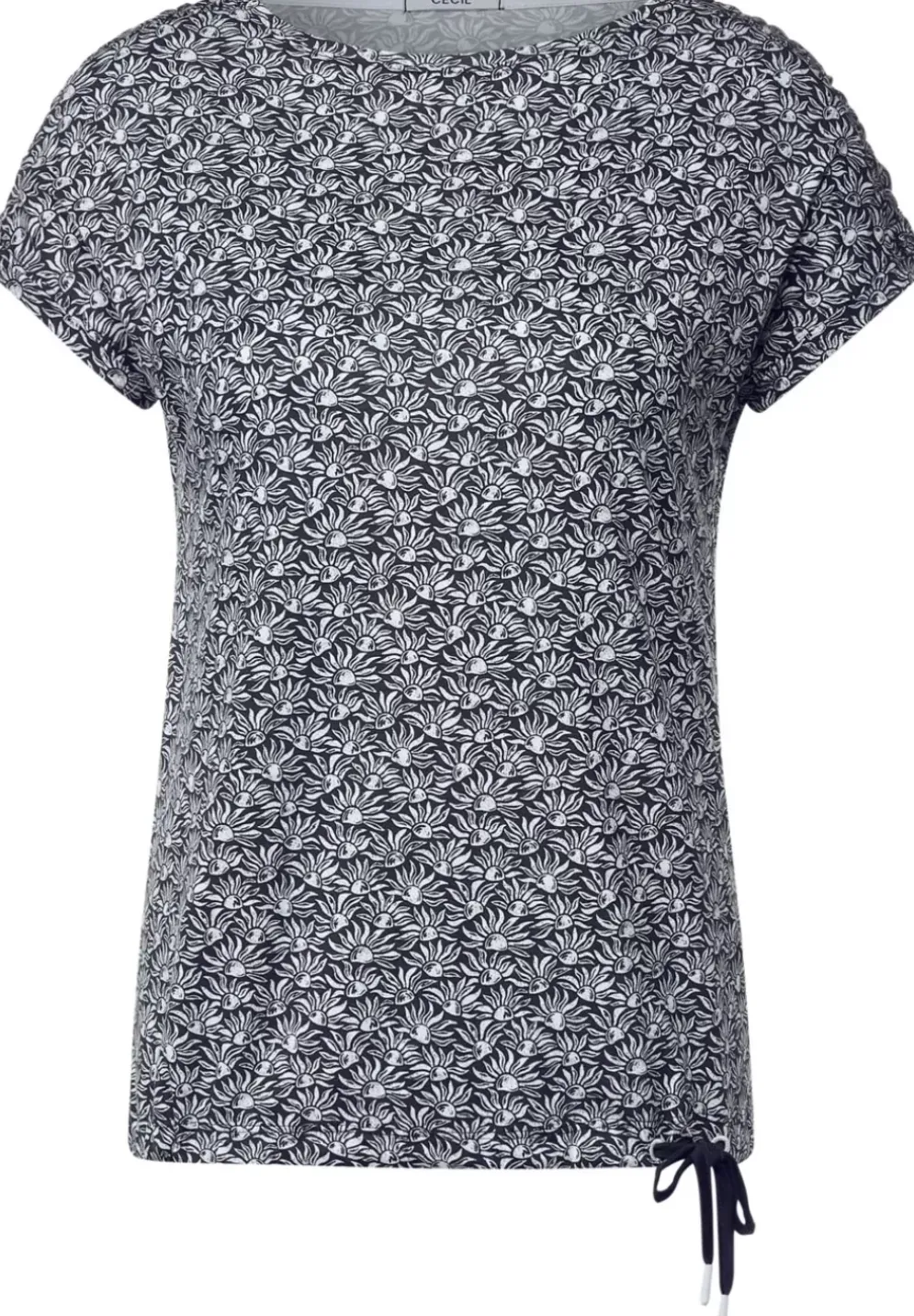 T-Shirt Mit Smok Schultern