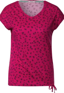 T-Shirt Mit Smokdetails