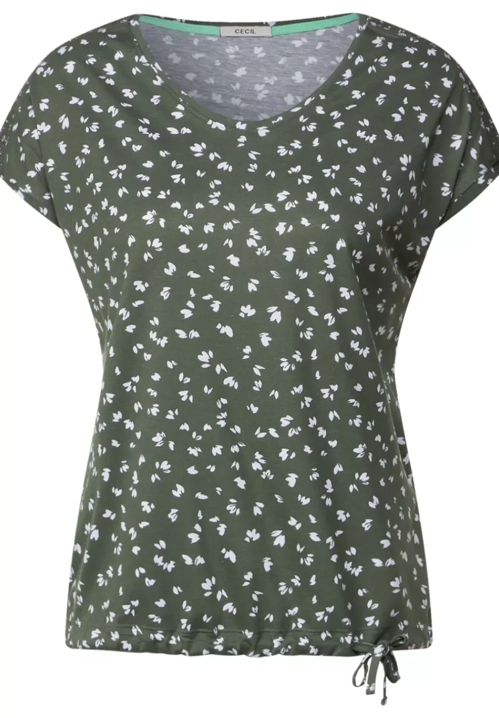 T-Shirt Mit Smokdetails