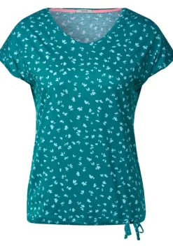 T-Shirt Mit Smokdetails
