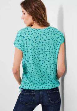 T-Shirt Mit Smokdetails