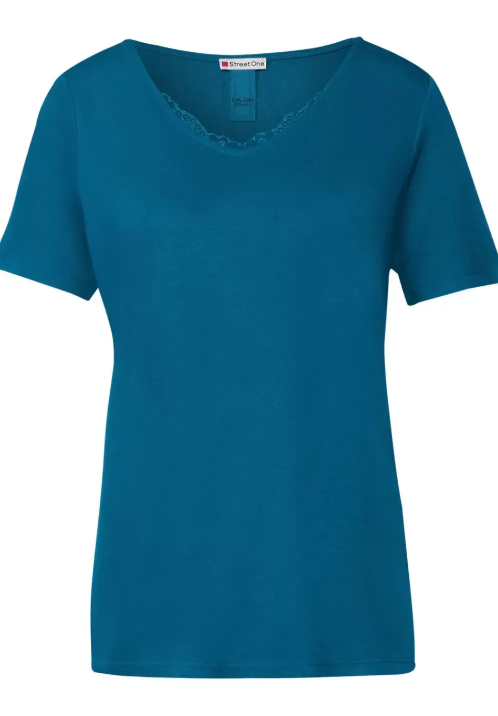T-Shirt Mit Spitzendetail