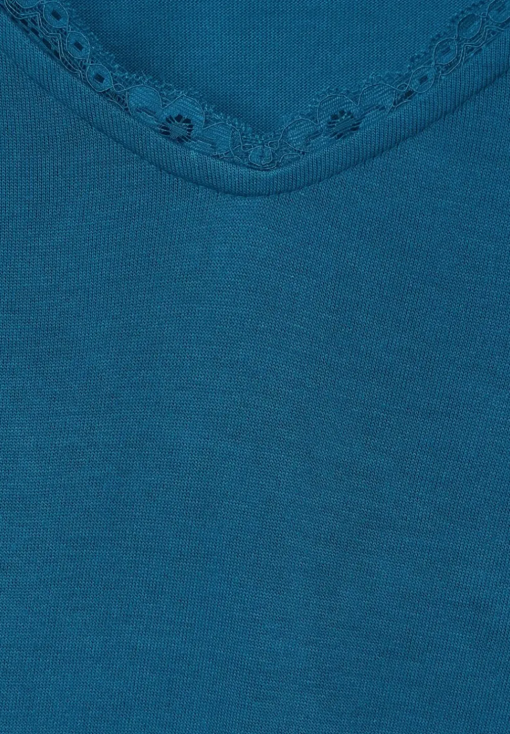 T-Shirt Mit Spitzendetail