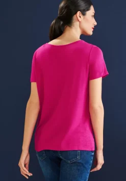 T-Shirt Mit Spitzendetail