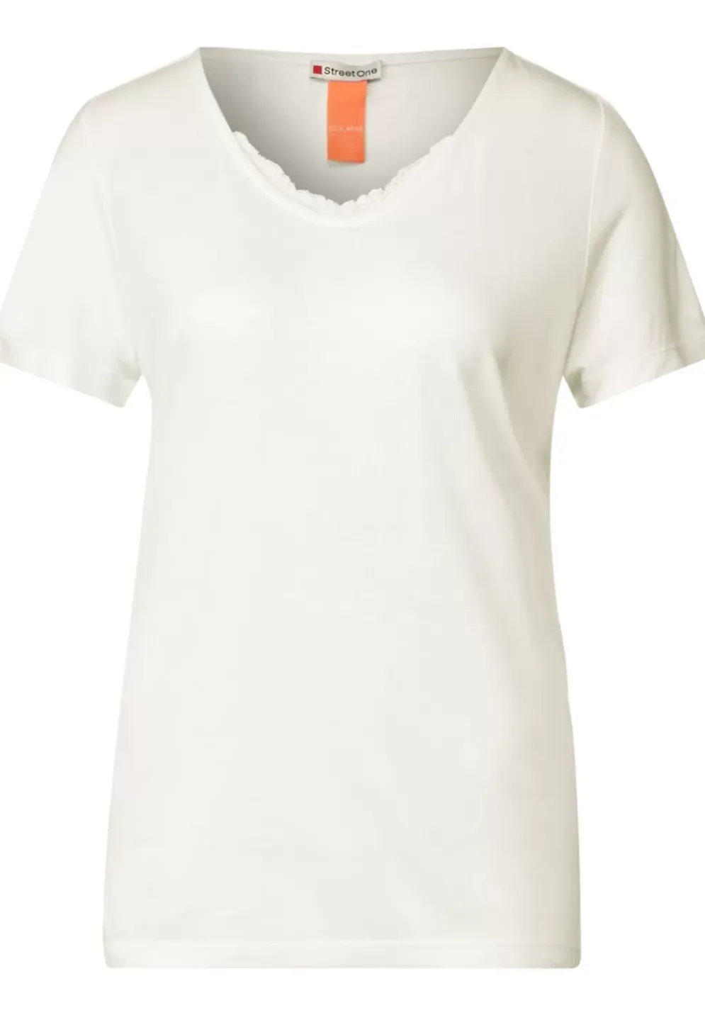 T-Shirt Mit Spitzendetail