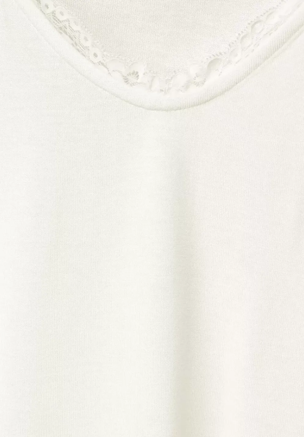 T-Shirt Mit Spitzendetail