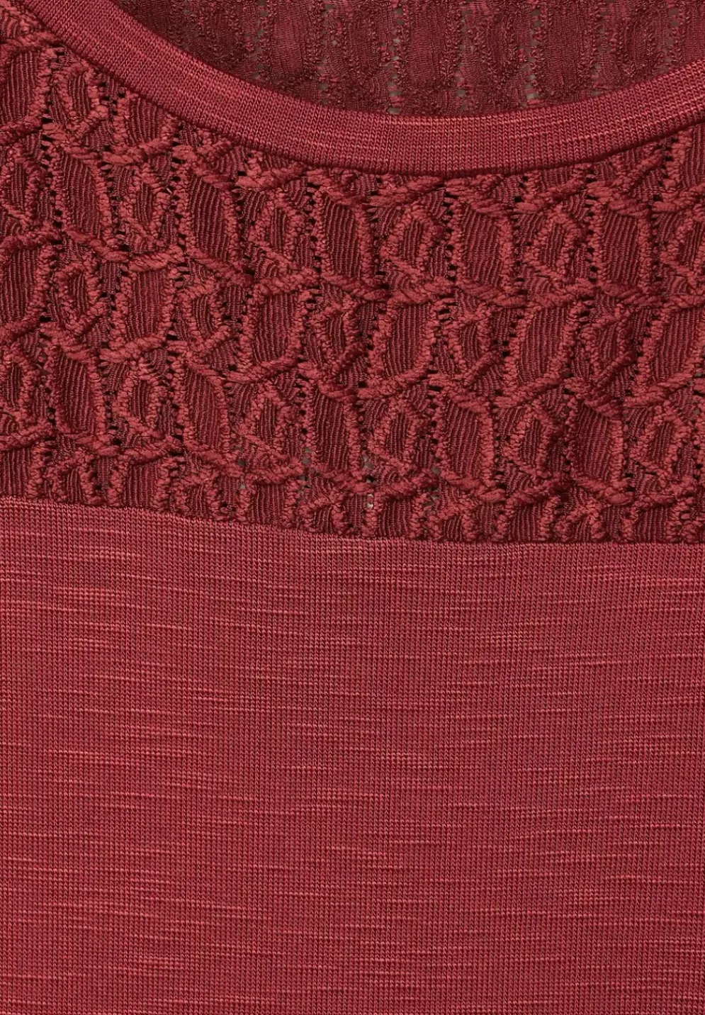 T-Shirt Mit Spitzendetails