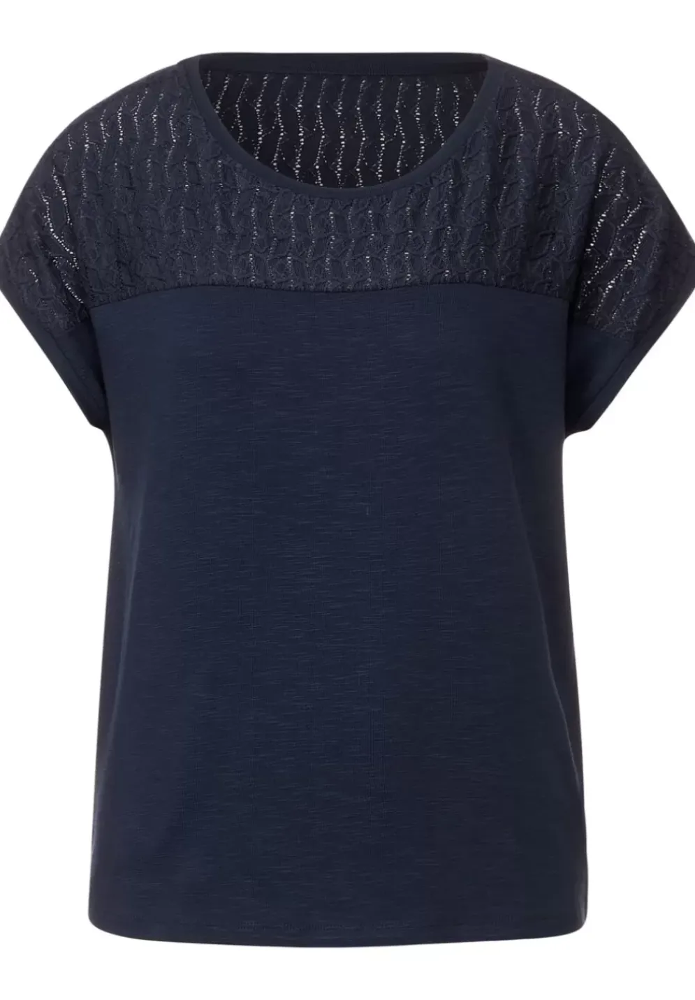 T-Shirt Mit Spitzendetails
