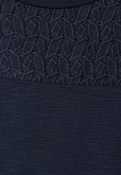T-Shirt Mit Spitzendetails
