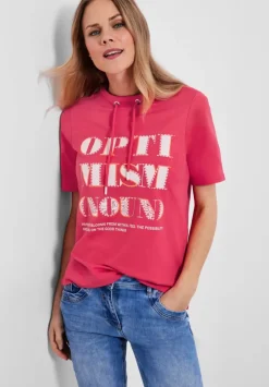 T-Shirt Mit Stehkragen