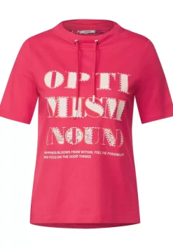 T-Shirt Mit Stehkragen