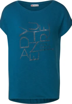 T-Shirt Mit Steinchenwording