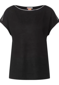 T-Shirt Mit Stickereidetails