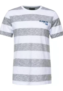 T-Shirt Mit Streifen Muster