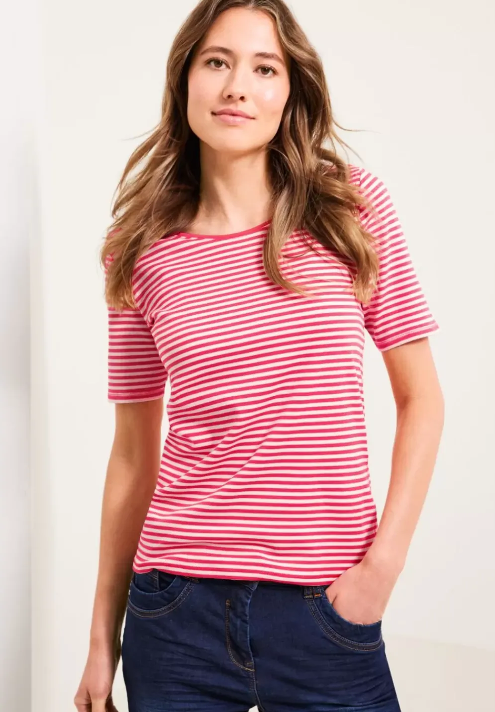 T-Shirt Mit Streifenmuster