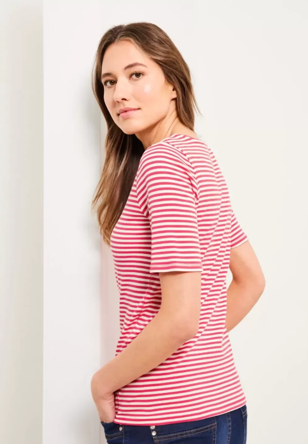 T-Shirt Mit Streifenmuster