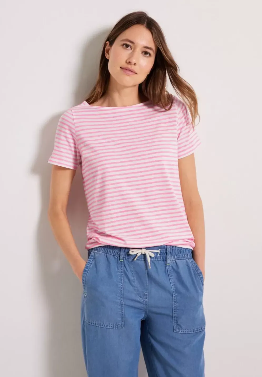 T-Shirt Mit Streifenmuster