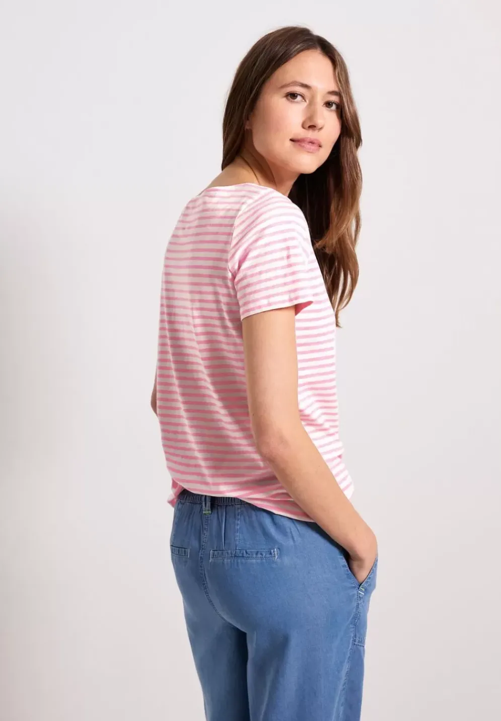 T-Shirt Mit Streifenmuster