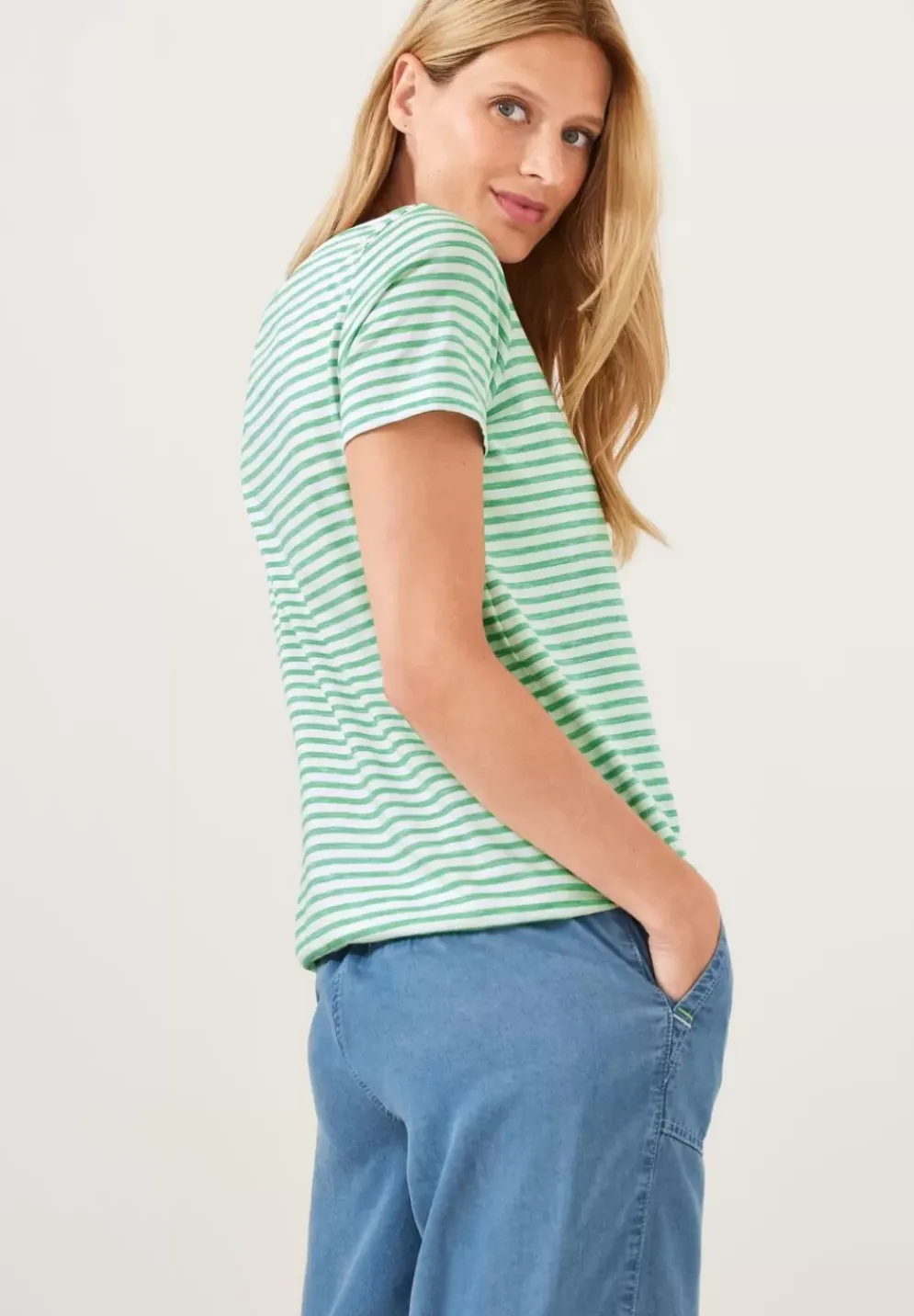 T-Shirt Mit Streifenmuster