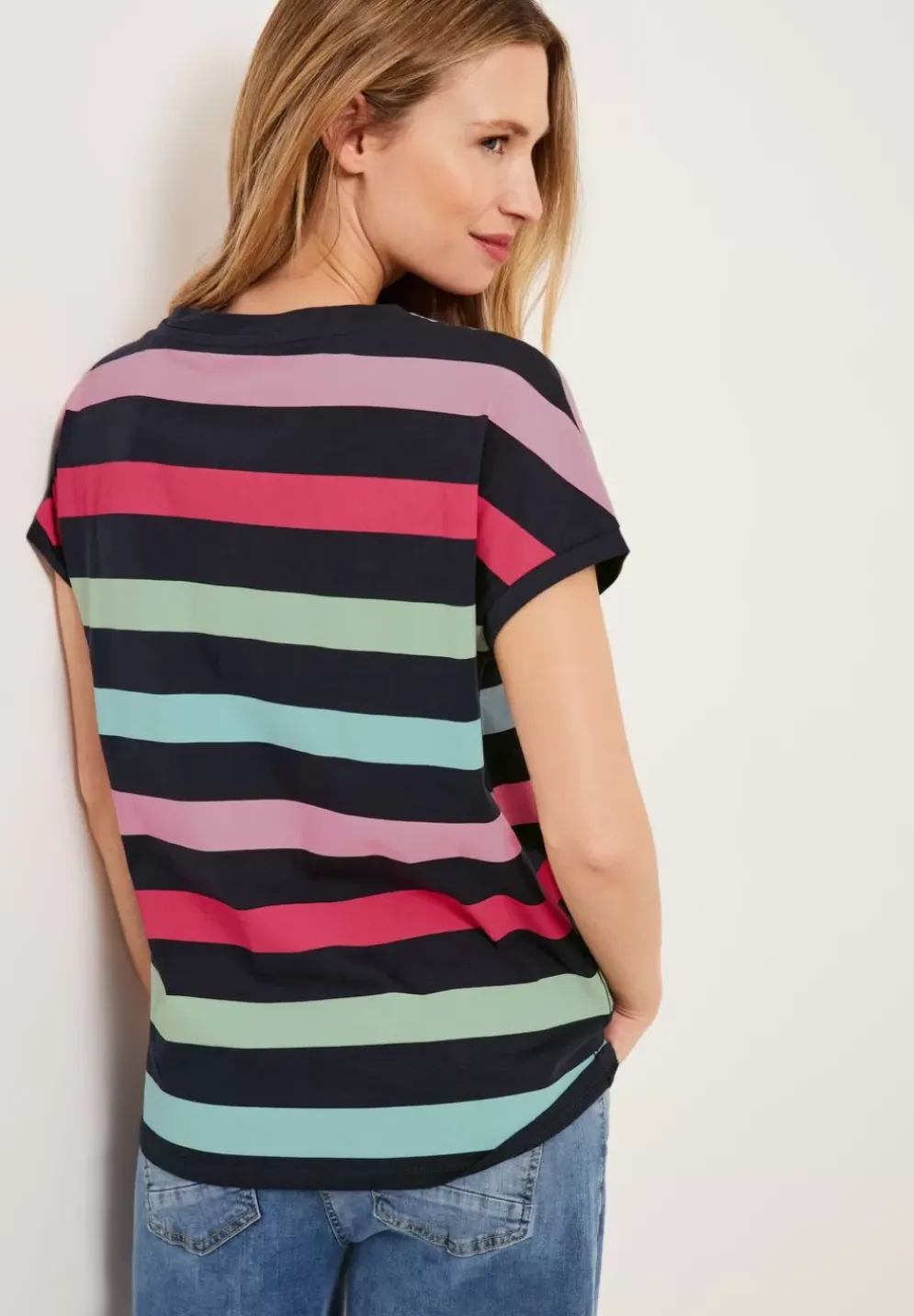 T-Shirt Mit Streifenmuster