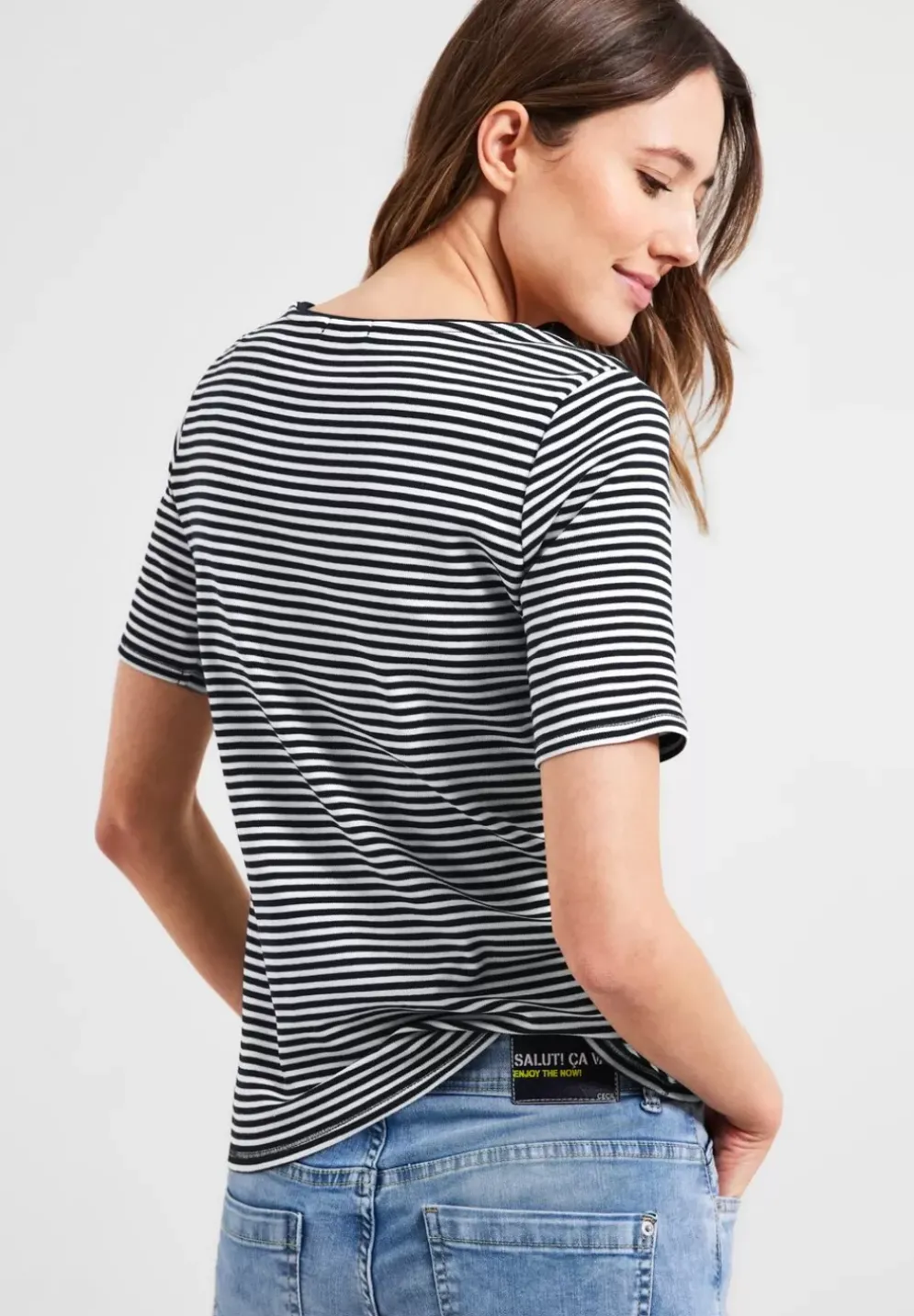 T-Shirt Mit Streifenmuster