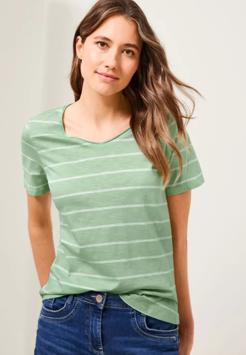 T-Shirt Mit Streifenmuster