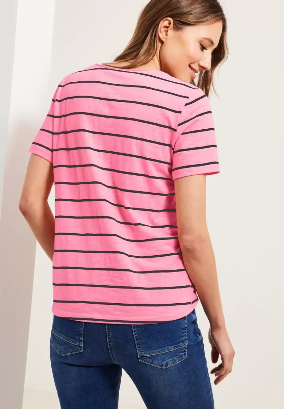 T-Shirt Mit Streifenmuster