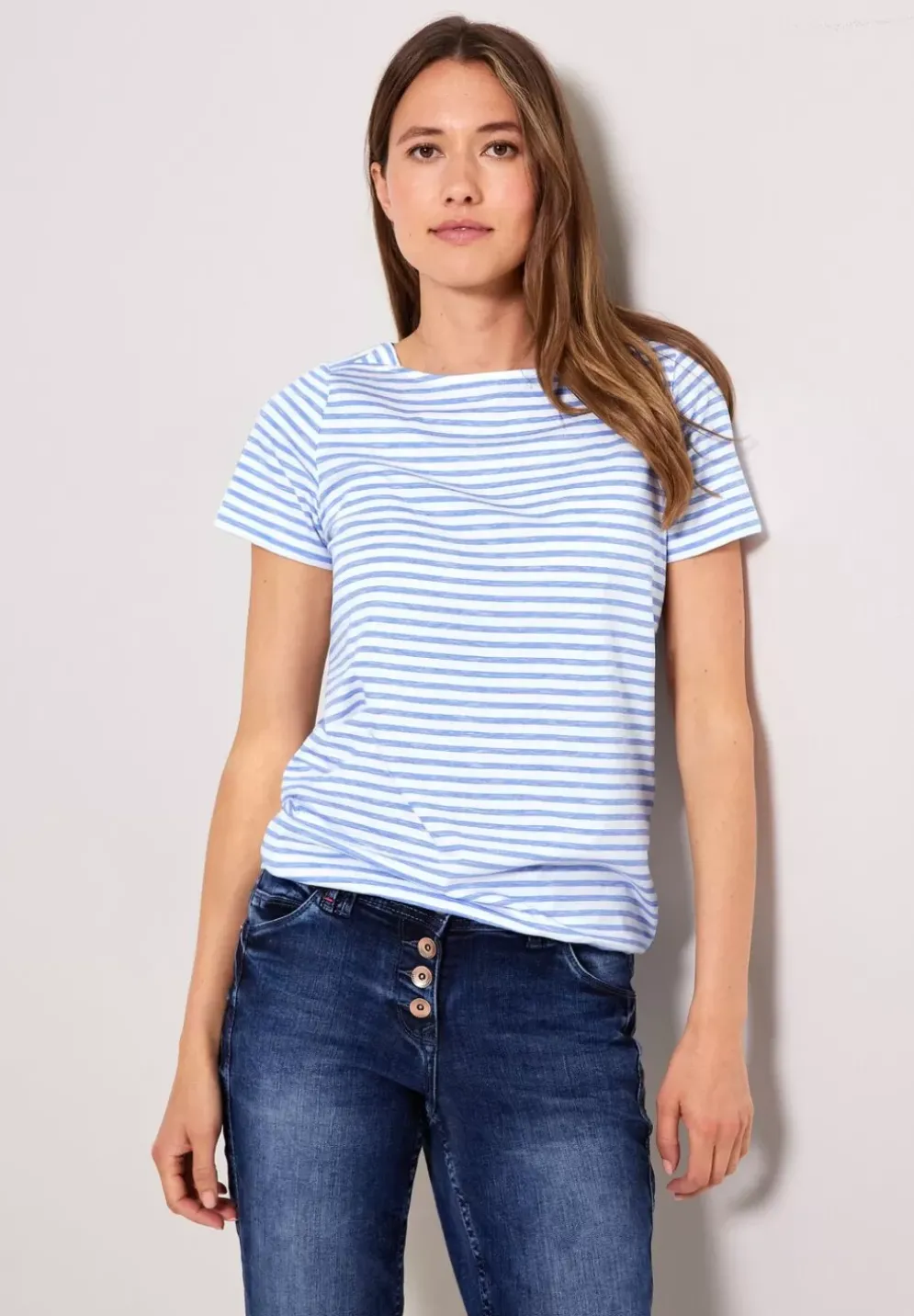 T-Shirt Mit Streifenmuster