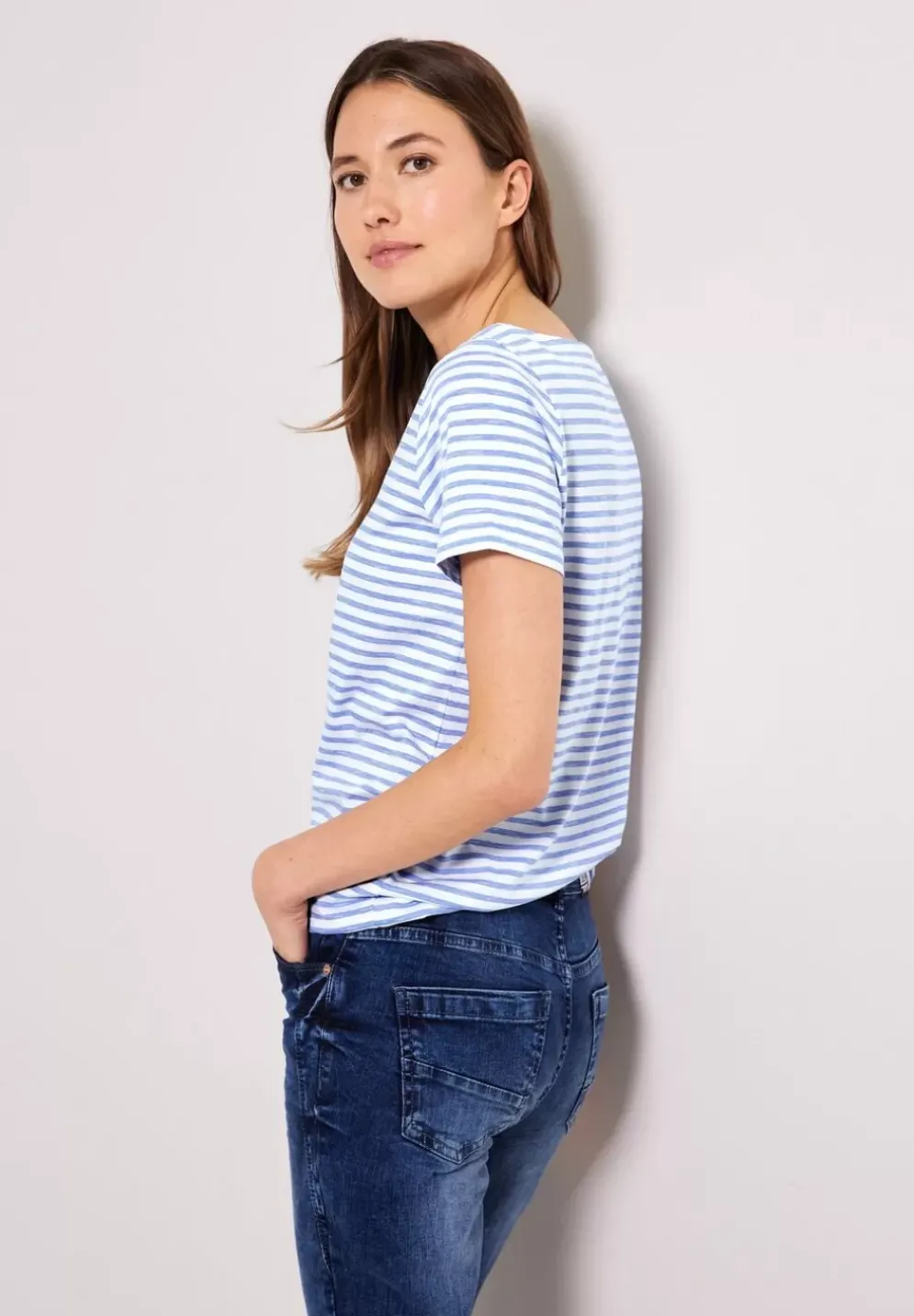 T-Shirt Mit Streifenmuster