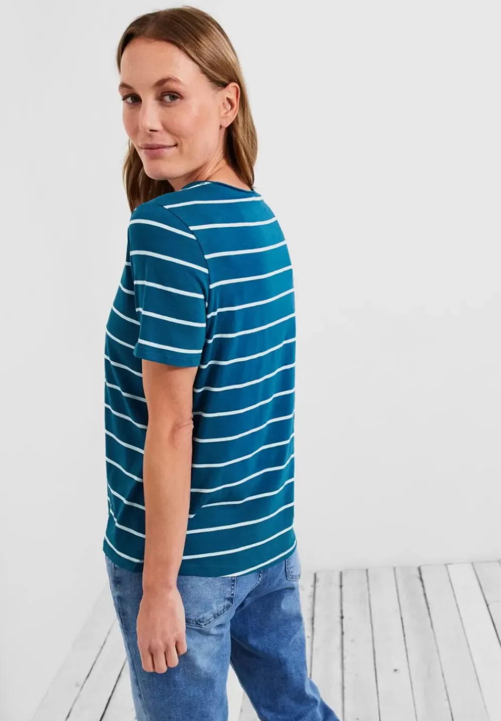 T-Shirt Mit Streifenmuster