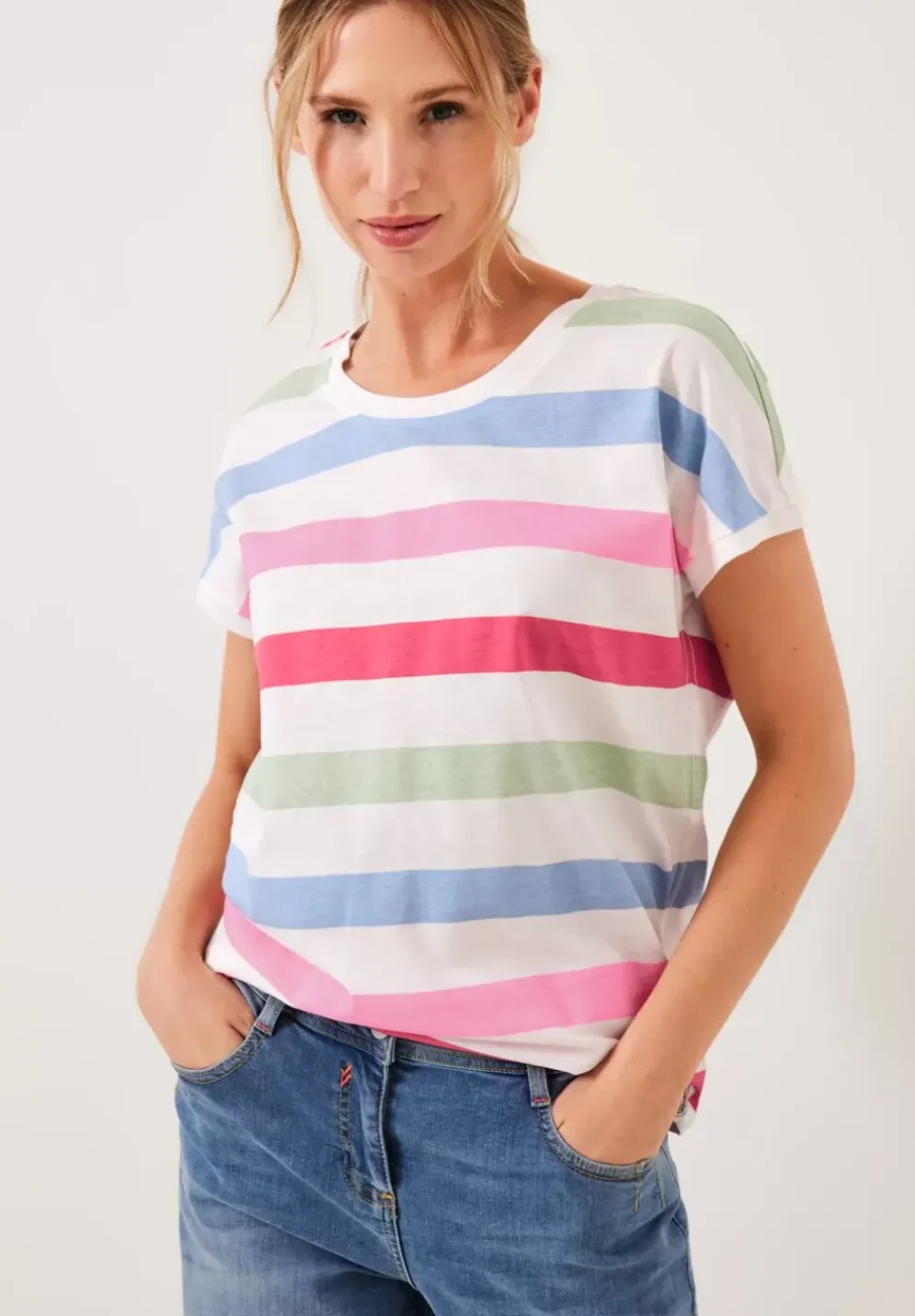 T-Shirt Mit Streifenmuster