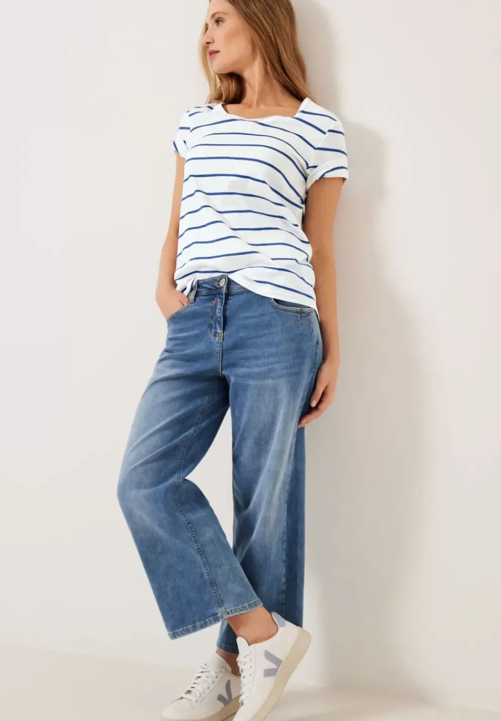 T-Shirt Mit Streifenmuster