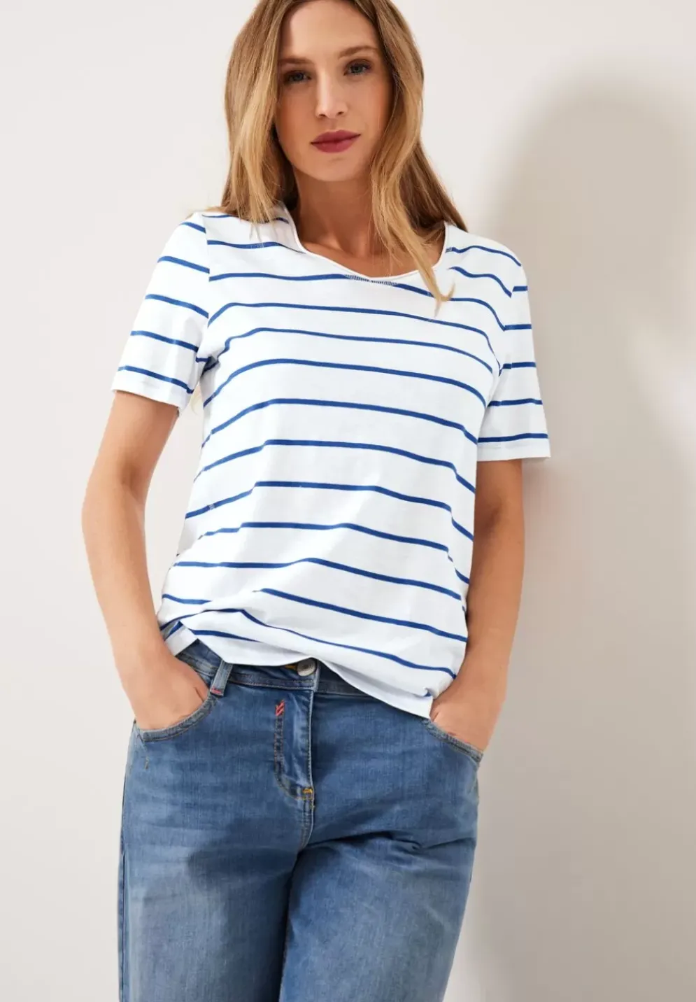 T-Shirt Mit Streifenmuster