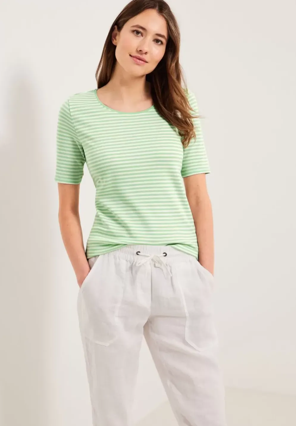 T-Shirt Mit Streifenmuster