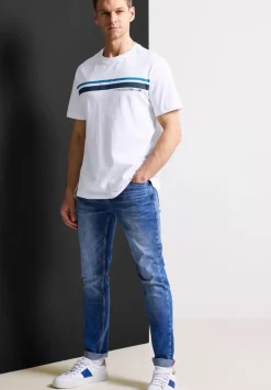 T-Shirt Mit Streifenprint