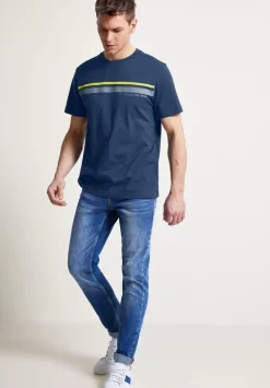 T-Shirt Mit Streifenprint
