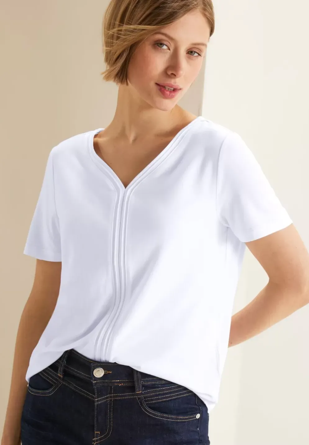 T-Shirt Mit Tapedetail