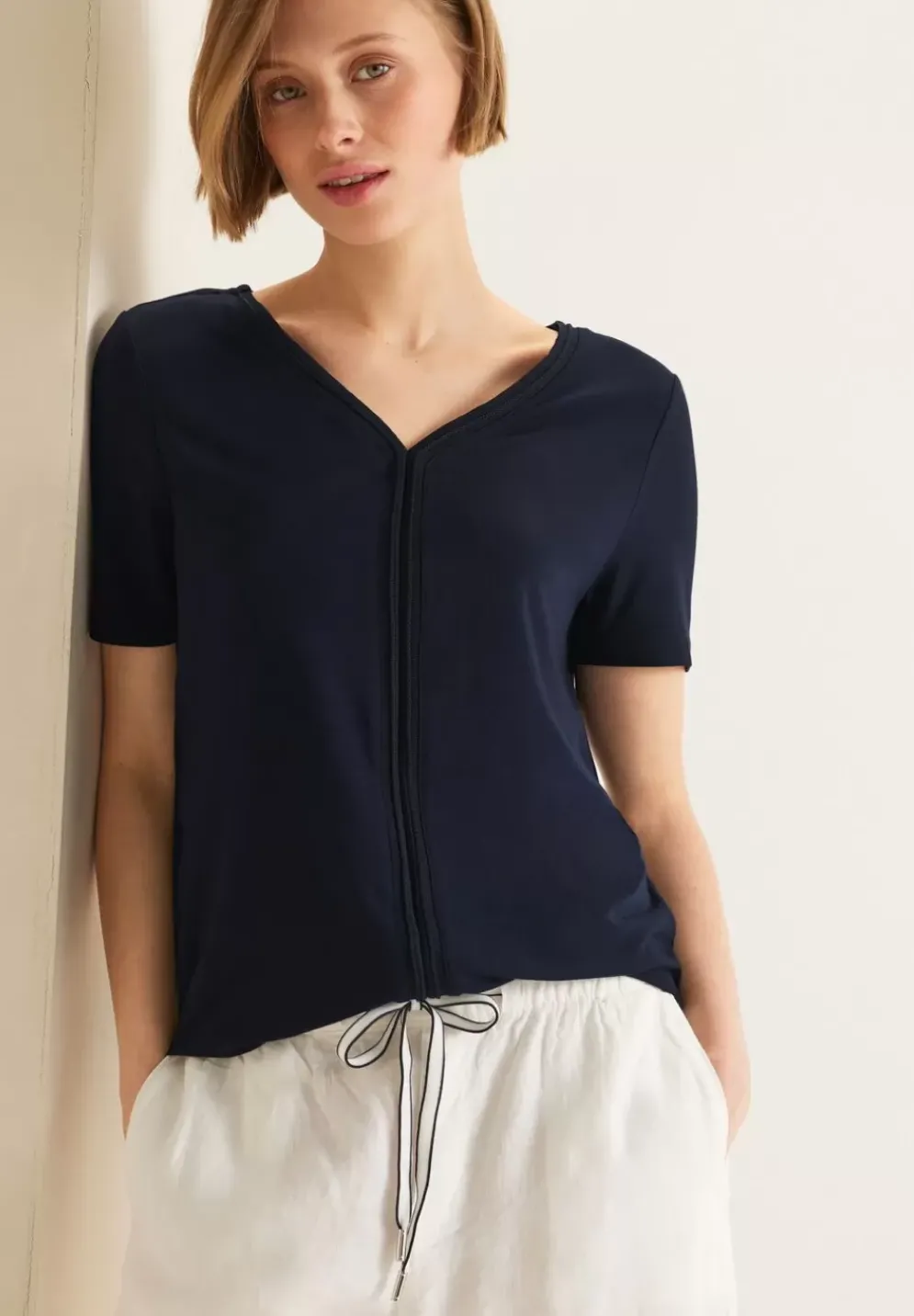 T-Shirt Mit Tapedetail