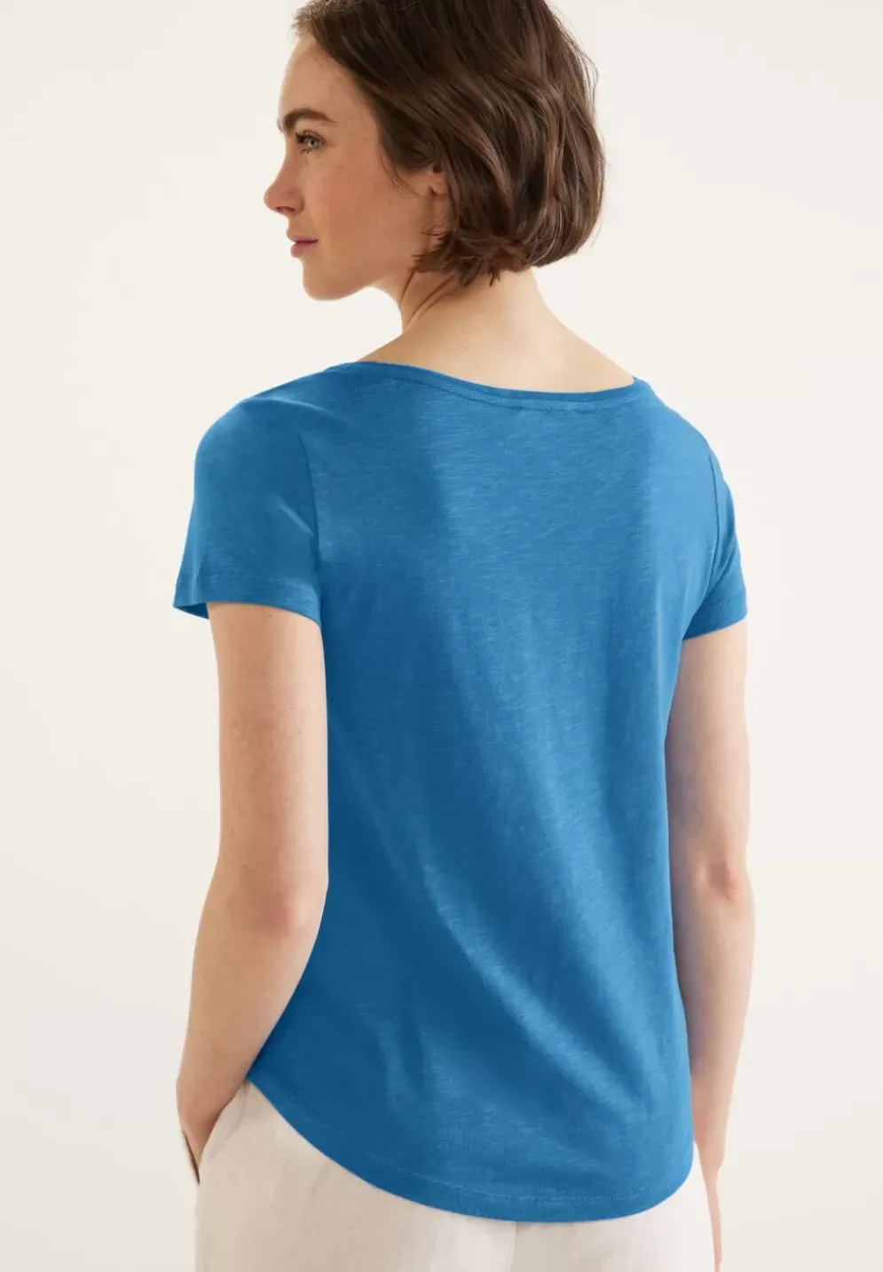 T-Shirt Mit V-Ausschnitt