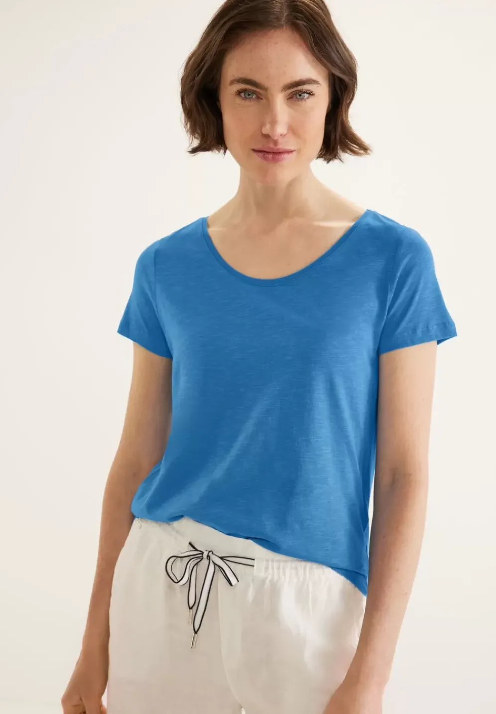 T-Shirt Mit V-Ausschnitt