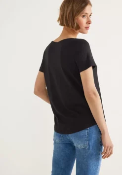 T-Shirt Mit V-Ausschnitt