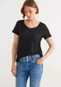 T-Shirt Mit V-Ausschnitt