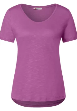 T-Shirt Mit V-Ausschnitt