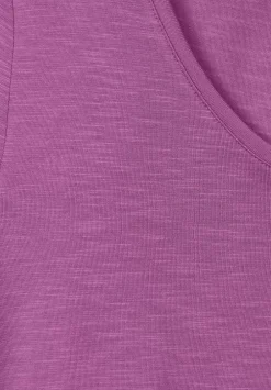 T-Shirt Mit V-Ausschnitt