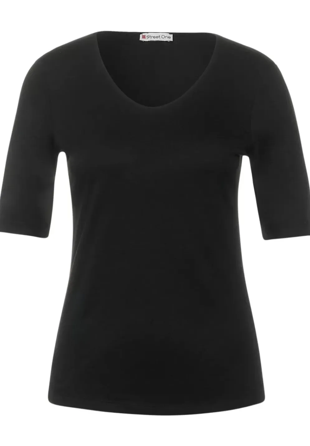 T-Shirt Mit V-Ausschnitt