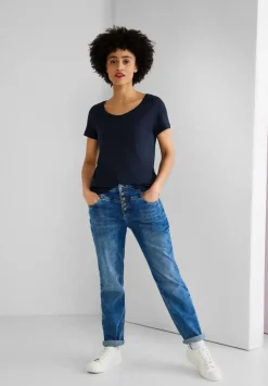 T-Shirt Mit V-Ausschnitt