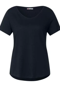 T-Shirt Mit V-Ausschnitt