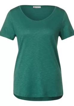 T-Shirt Mit V-Ausschnitt