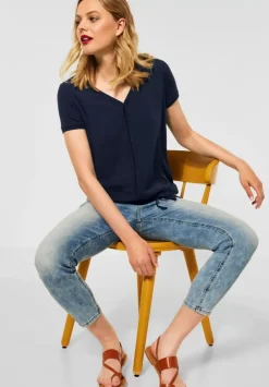 T-Shirt Mit V-Ausschnitt